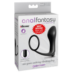 Anal Fantasy Ass Gasm Vibrant Plug 8.9 x 3.5 cm Noir